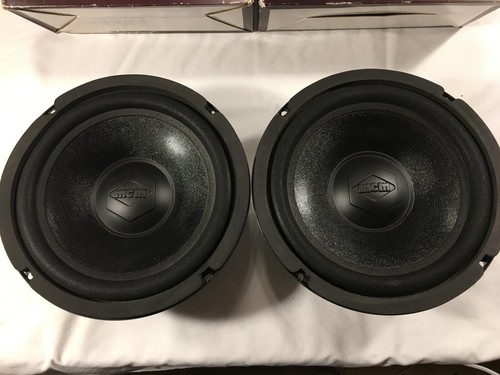 1 Pair MCM Custom Audio 55-1960 8 In Sub Woofers 4 Ohms 150W - Picture 2 of 9