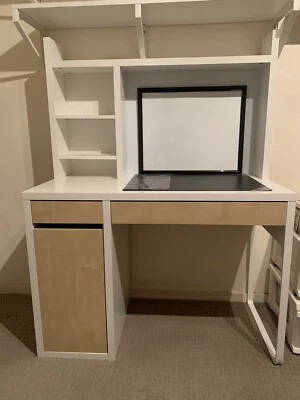 Small White 47 Wood Study Desk Pending Pickup Desks White 47 Wood Study Desk Pending