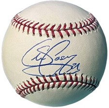 Sean Casey signed Official Rawlings Major League Baseball #21- COA (Reds)
