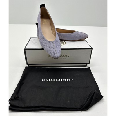 BLUBLONC Women's Manda Pointed-Toe Ballet Flats Lavander Size 39.5 NIB #05S