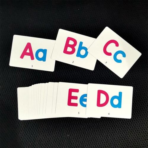 Alphabet Flash Cards A-Z Kids Toddlers Preschool Early Learning Resource K3Y4 - Picture 1 of 8