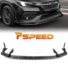 Carbon Painted Front Bumper Splitter Chin Lip For Subaru Wrx Cs-style 2022-2025