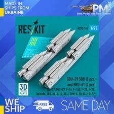 Reskit RS72-0516 1/72 GBU-39 SDB 8 pcs and BRU-61 2 pcs Su-27, MiG-29, F-16