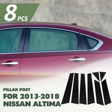 Black Pillar Posts For 2013-18 Nissan Altima 8pcs Set Door Cover Trim Piano Kit Black Pillar Posts For 2013-18 Nissan Altima 8pcs Set Door Cover Trim Piano Kit