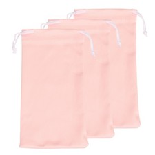 3pcs Eyeglass Pouch Microfiber Sunglasses Storage Bag, Pink