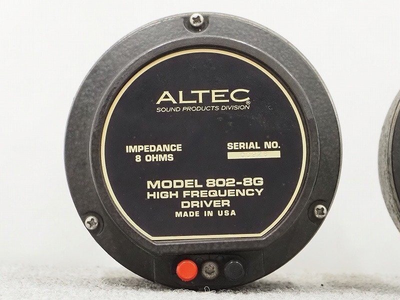 Altec 802-8G Driver Unit Pair 8 Ohm Vintage Used | eBay