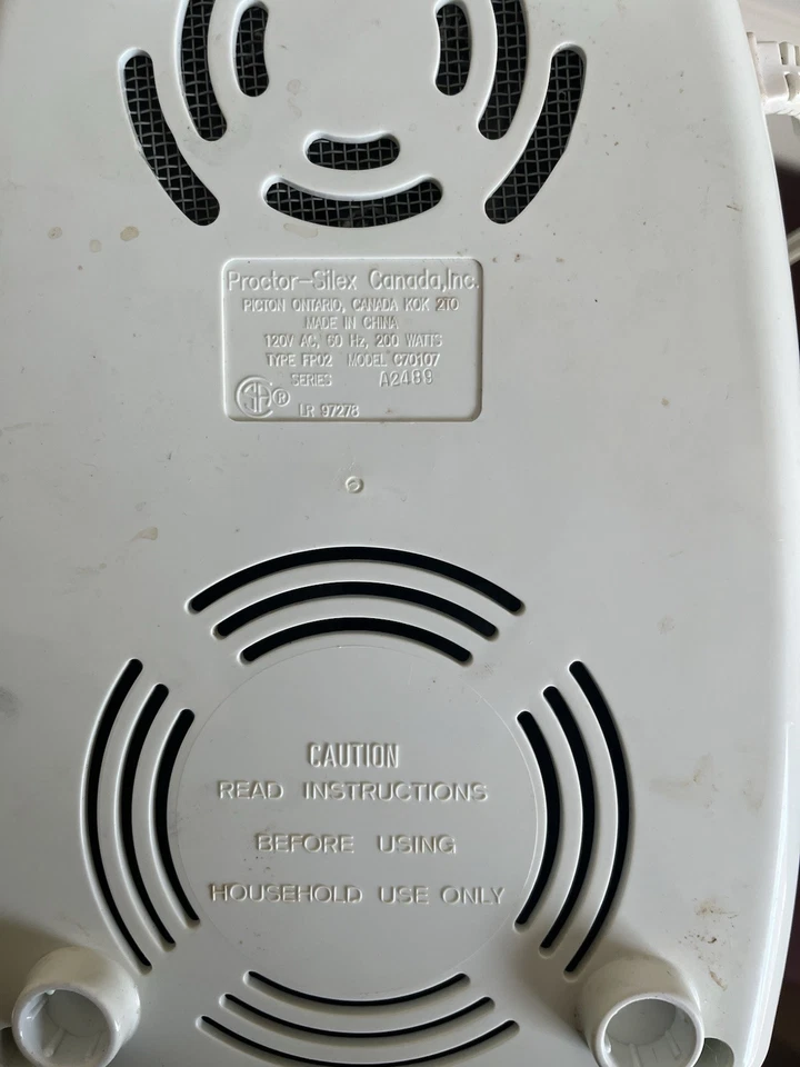 Vintage Hamilton Beach Proctor Silex Food Processor Base Motor 70107 NOT WORKING - Image 3 of 3