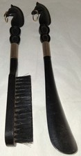 Vintage Plastic Horsehead Brush  Shoe Horn with Hangers