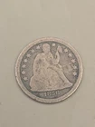 1856 Seated Liberty Silver Dime 10c