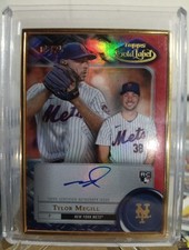 2022 Topps Gold Label - Framed Autographs Tylor Megill #FA-TME RED /25(AU, RC)