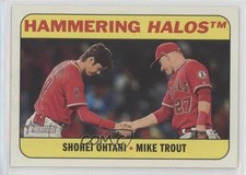 2018 Topps Heritage High Number Combo Cards Shohei Ohtani Mike Trout #CC-1 4g0