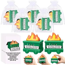 Hollowfly 5 Set Mini Dumpster Stress Balls Bulk Motivational Quotes Stress Ba...