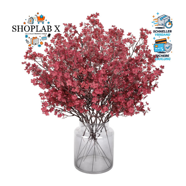 KüNstliche Blumen 12 StüCk Schleierkraut Gypsophila Seidenblumen FüR Hochzeit-image