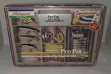 SHAKESPEARE PRO PAK 377 DUAL SIDE FISHING TACKLE BOX & SUPPLIES Pan Fish Lures