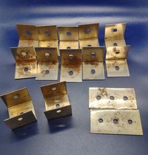 Early Gilbert Erector Set Large Right Angle, Double  Straight Angle Brackets