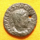Ancient Roman Severus Alexander Limes Denarius - Fouree Barbaric Imitation