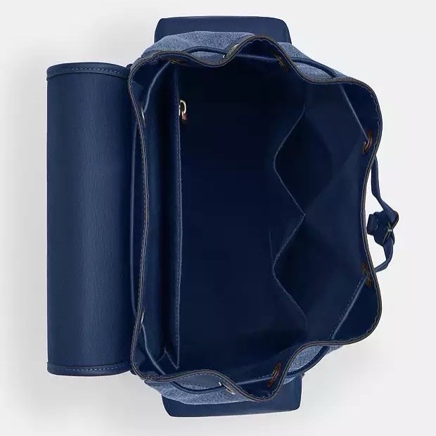 バッグ COACH Sprint Backpack In Signature Denim Sprint Backpack In Signature Denim BLACK