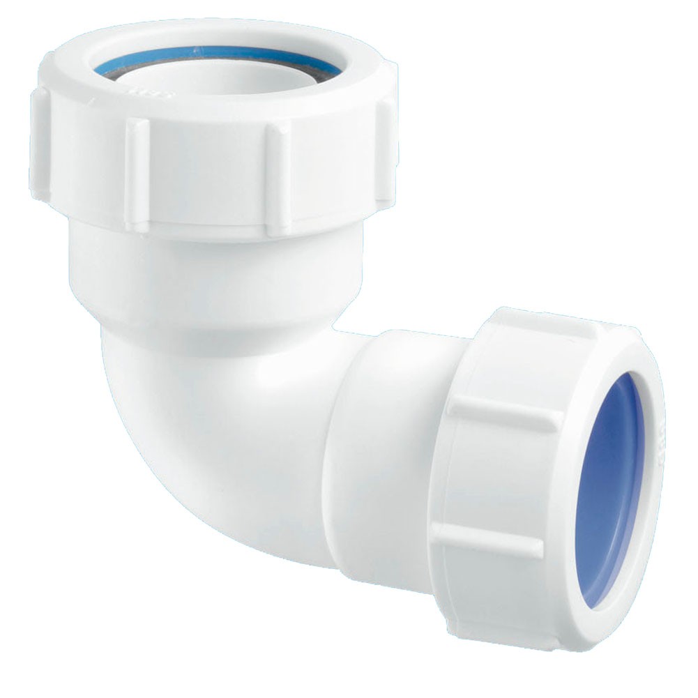 McAlpine MS4-ISO 1.25"" x 32mm 90° Multifit Bend - Multifit x European Pipe Size