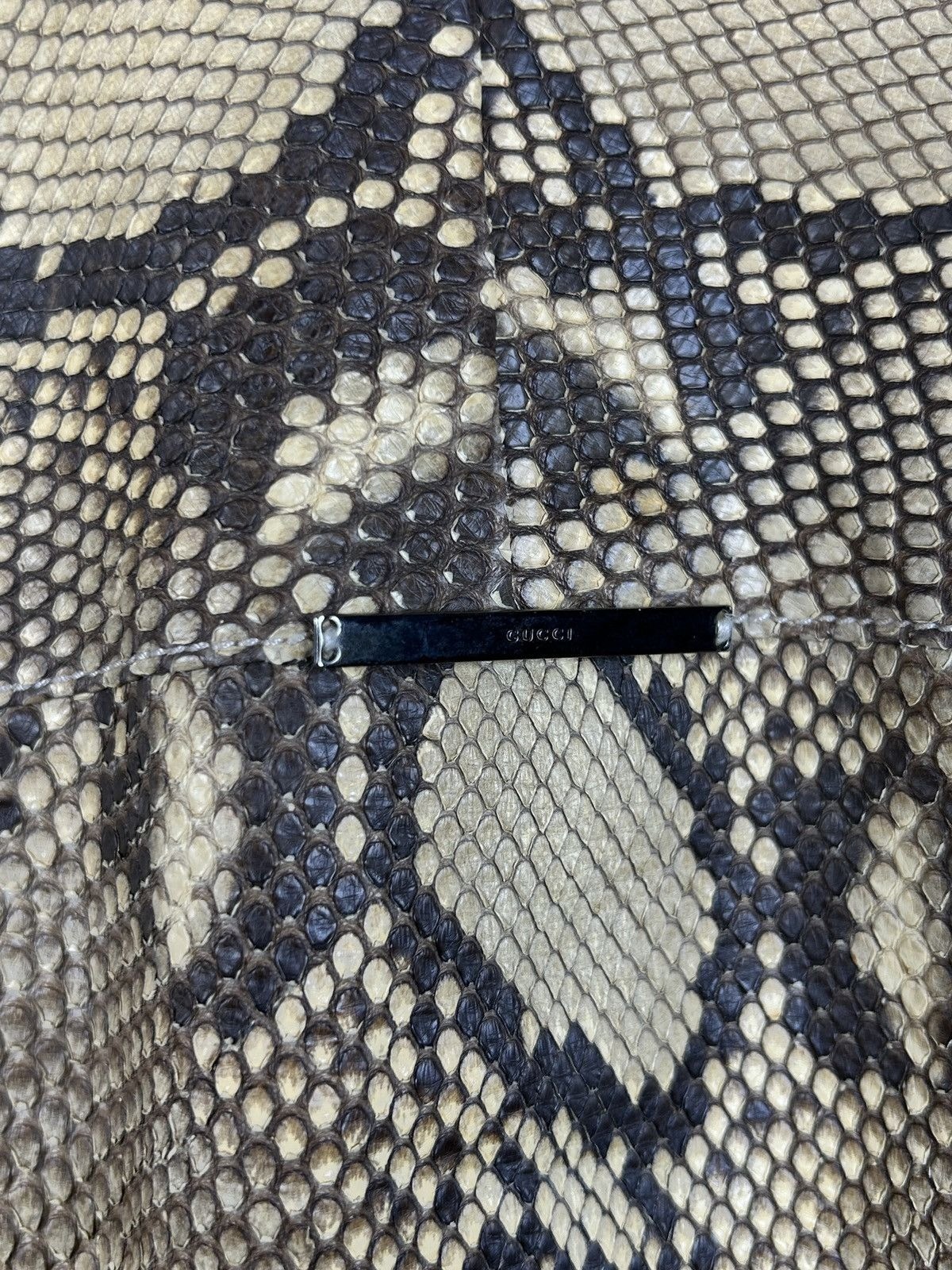 Tom Ford Gucci 2000 Runway Python Leather Jacket … - image 11