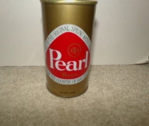PEARL BEER SS TO pull top can grade 1, TEXAS 107-22