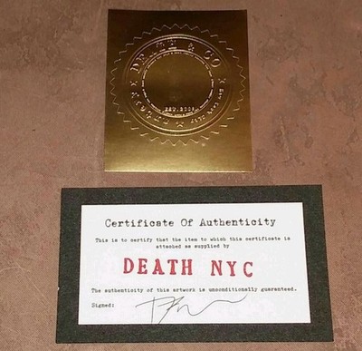 ダース・ベイダー デスニューヨーク DEATH NYC ltd ed signed FRAMED art print 45x32cm red Darth Vader