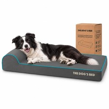 The Dog  s Bed Orthopedic Memory Foam Dog Bed with Headrest Large 4-Inch