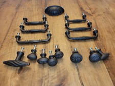 Lot of 15 Emtek Tuscany Collection Flat Black Handles Pulls From A Display
