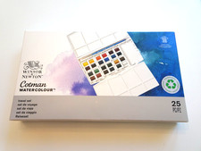 Winsor Newton Cotman Watercolor Paint Set, Travel Set, 25 pc NEW