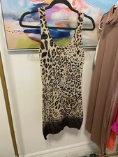 GUESS Women's Sleeveless leopard Dress Size Medium Y2K evening date festival