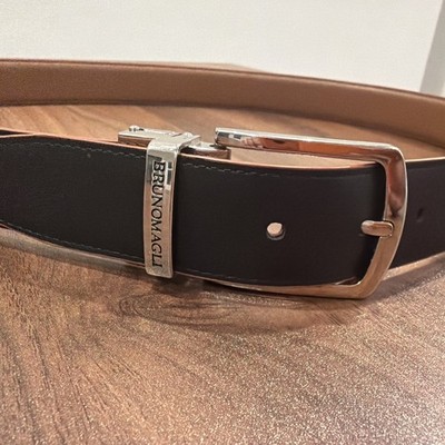 【たか】BRUNOMAGLI　ブルーノマリ　ベルト　本革　イタリア NEW Bruno Magli Italy Men's Genuine Leather Reversible Belt Size