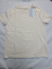 Boys' Short Sleeve T-Shirt Cat  Jack Beige Crew Neck Size Medium
