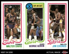 1980 Topps Walter Davis / George Gervin / Jim Chones 191 / 11 / 136 8 - NM/MT