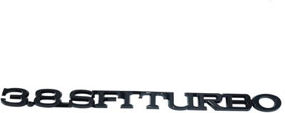 For 1984-1987 Regal 3.8 SFI Turbo Hood or Trunk Emblem 25519633 (Gloss Black)