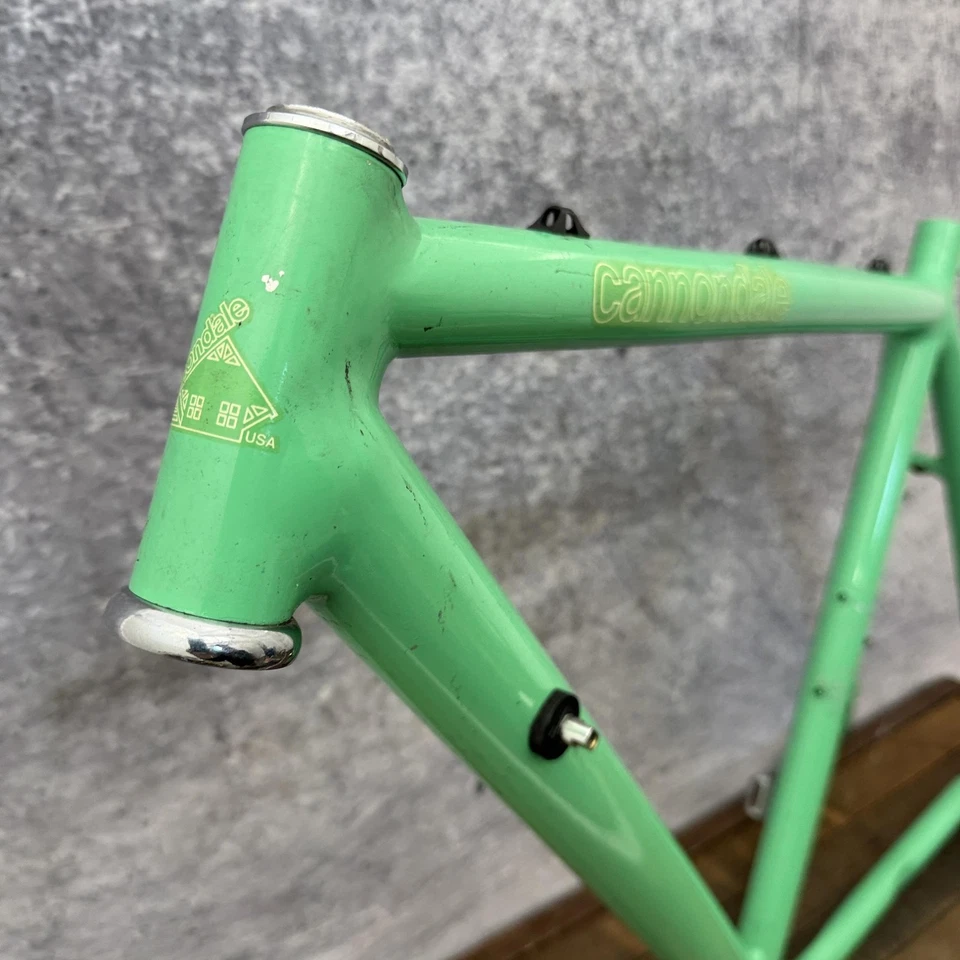 Vintage Cannondale Aluminum Road Bike Frame 53cm Green Made in USA 700c 126mm - Image 3 of 4