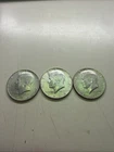 Lot Of 3 1965-1968 Kennedy Half Dollar 40% Silver Circulated