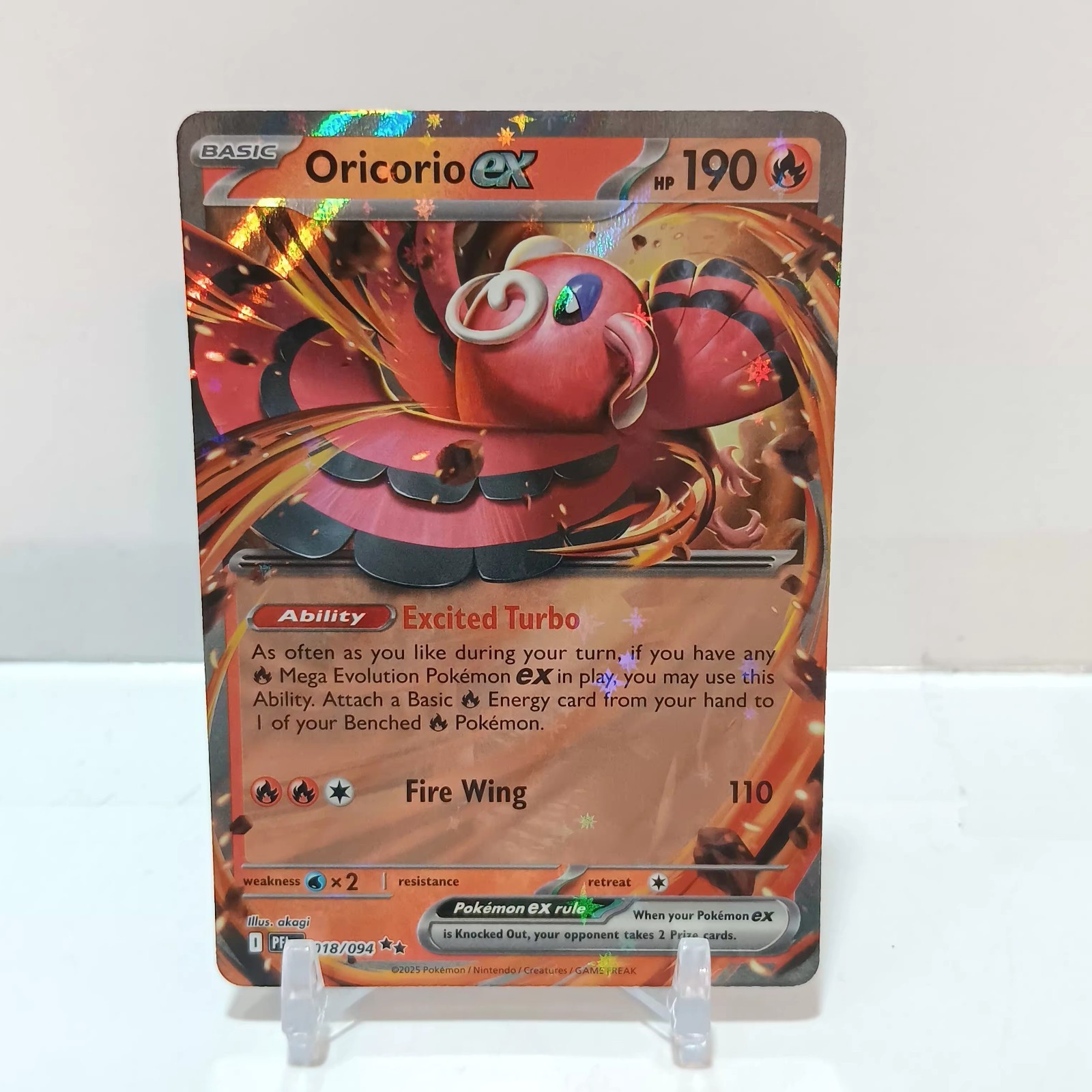 Pokémon Oricorio Ex 018/094 NM Phantasmal Flames