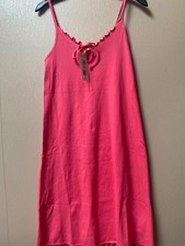 M S COLLECTION Cotton Rich Ribbed Chemise Size: Large
