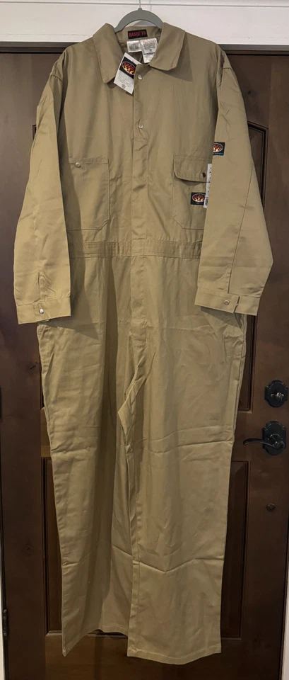 Monos resistentes al fuego Rasco FR para hombre talla 52X32 caqui regular #KFR751 HRC 2 Foto 2 de 4