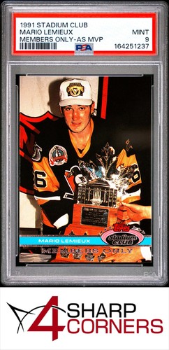 Mario Lemieux [As MVP] 1991 Stadium Club Members Only card