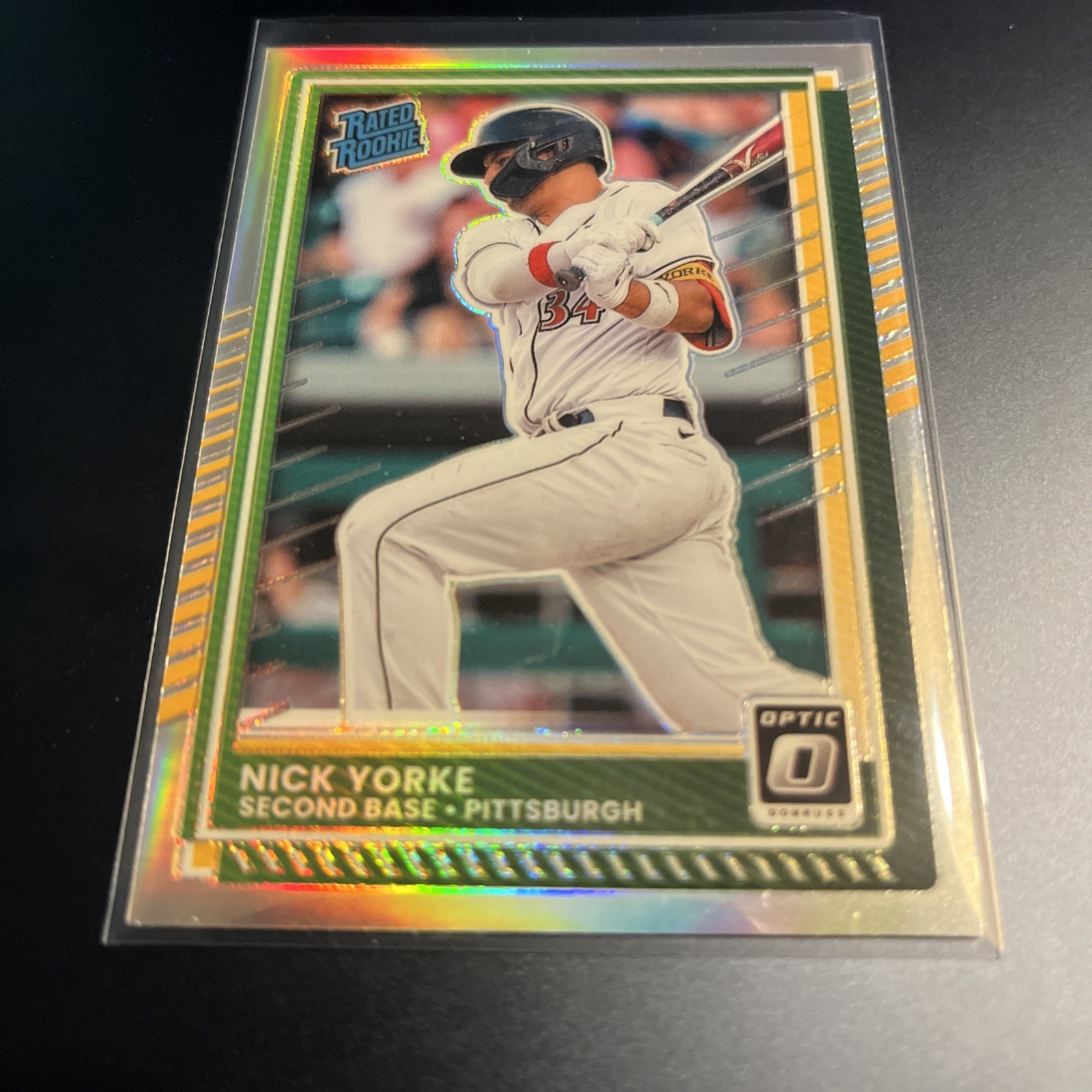 2025 Panini Donruss Optic Nick Yorke RATED ROOKIE HOLO PRIZM SP #37 (Y1)
