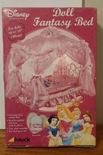 Vintage Disney Princess Doll Fantasy Victorian Style Canopy Bed (New)