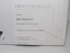Newport Brass 890-1660/24A Double Robe Hook-New open box