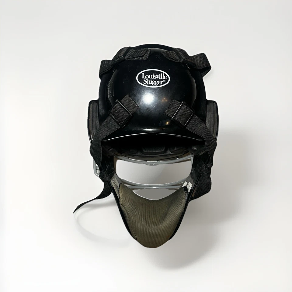 Louisville Slugger 捕手面具黑色二手轻微磨损 — 第 2/2 张图片