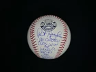 PAT HUGHES SIGNED OFFICIAL CUBS WORLD CHAMPIONS BASEBALL INSCRIBED - JSA COA
