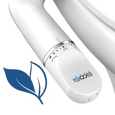 Ultra-Slim Bidet Attachment for Toilet Dual Nozzles Feminine  Rear Silver