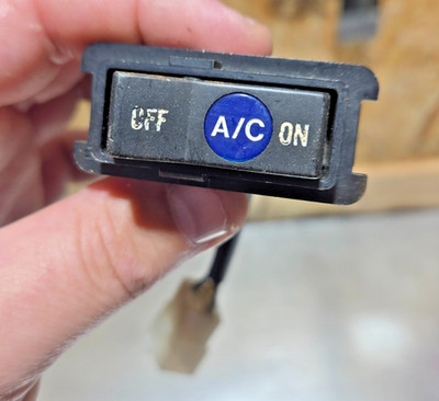 80 81 TOYOTA CELICA SUPRA AC AIR CONDITIONING SWITCH ON OFF OEM A/C 12V DENSO
