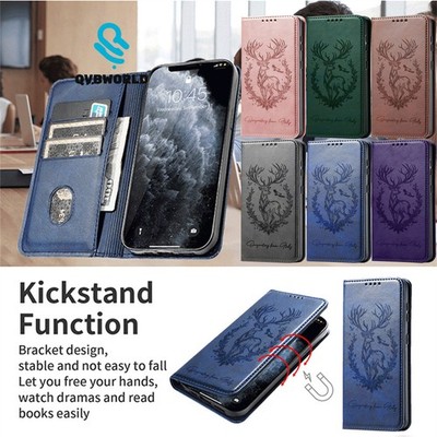 Magnet Geprägte Wallet Case Handy Hülle für Xiaomi Redmi 14C A5 A3 Note 14 13 12