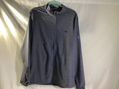 Travis Mathew Jacket Mens Large  Blue Lightweight Golf Zip Up