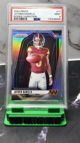 Jayden Daniels 2024 Prizm RC Variation Silver Psa 9