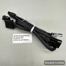 EVGA SuperNOVA G3 6-Pin to 4x Molex PSU Power Cable Adapter PC Computer Lead